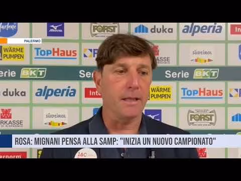 Rosa: Mignani pensa alla Samp: "Inizia un nuovo campionato"