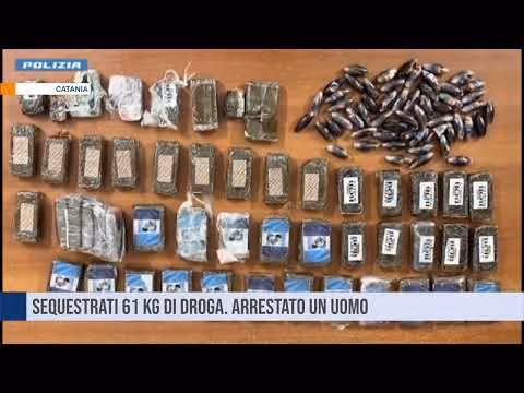 Catania. Sequestrati 61 kg di droga