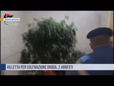 Guardia Mangano (CT). Villetta per coltivazione droga