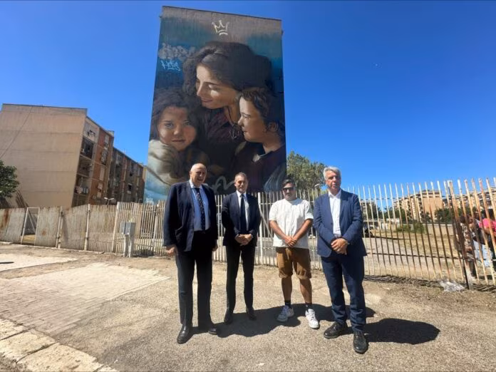 Svelato “Hope”, nuovo murale di Giulio Rosk allo Sperone a Palermo