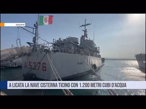 A Licata la nave cisterna Ticino con 1