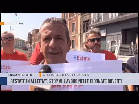 Catania. “REstate in allerta”