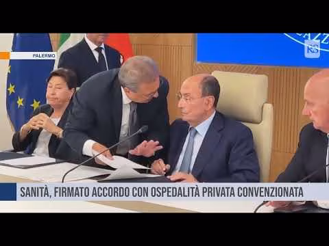 Sanità, firmato accordo con ospedalità privata convenzionata
