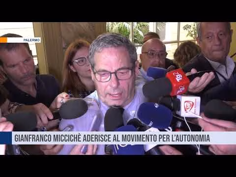 Gianfranco Miccichè aderisce al Movimento per l’Autonomia