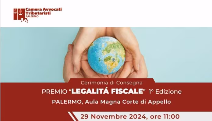 Camera Avvocati Tributaristi Palermo assegna premio “Legalità fiscale”