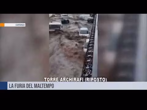 Le immagini dell'alluvione nel catanese