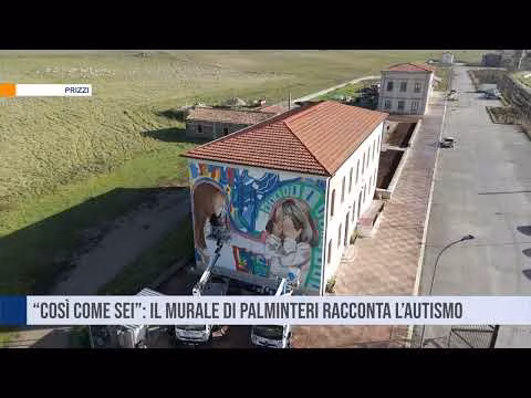 A Prizzi un murale racconta l’autismo, la solidarietà e l’inclusione