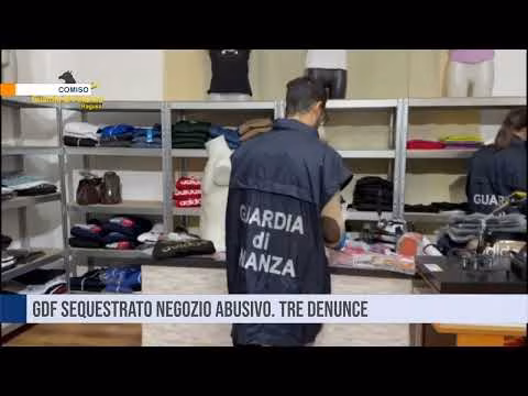 Comiso. Sequestrato negozio abusivo