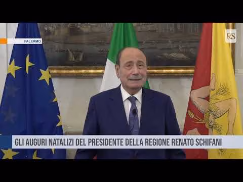 Gli auguri natalizi del presidente della Regione Renato Schifani