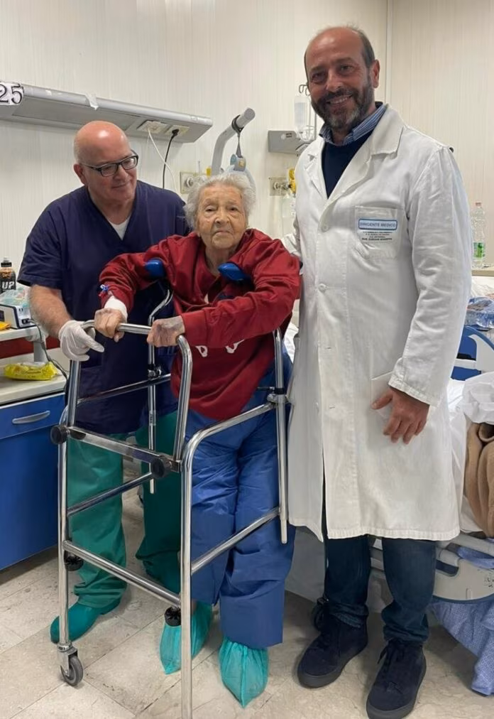 Intervento tempestivo al femore salva centenaria al Garibaldi-Centro
