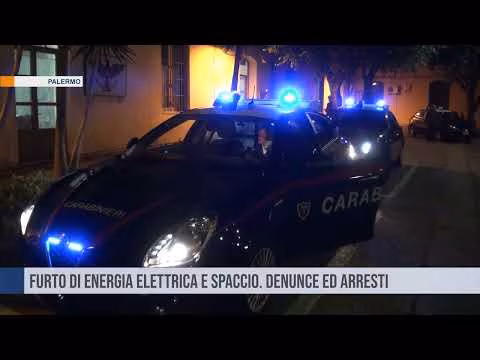 Palermo. Furto di energia elettrica e spaccio