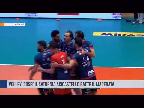 Volley maschile: Cosedil Saturnia Acicastello batte il Macerata