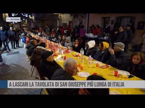 CNA INFORMA | A LASCARI LA TAVOLATA DI SAN GIUSEPPE PIU' LUNGA D'ITALIA | 19 MARZO 2025