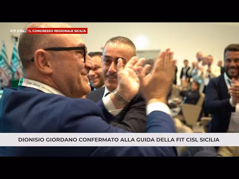 08 - FIT CISL - DIONISIO GIORDANO CONFERMATO ALLA GUIDA DELLA FIT CISL SICILIA