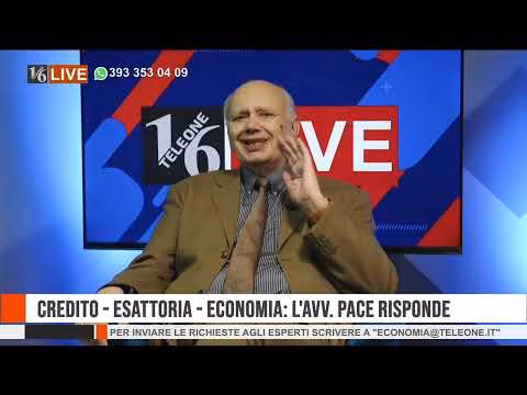 16LIVE | CREDITO, ESATTORIA, ECONOMIA - L'AVV PACE RISPONDE 10 APRILE 2025