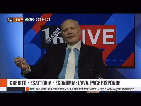 16LIVE | CREDITO, ESATTORIA, ECONOMIA - L'AVV PACE RISPONDE 17 APRILE 2025