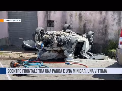 Capo d’Orlando. Scontro frontale tra una panda e una minicar
