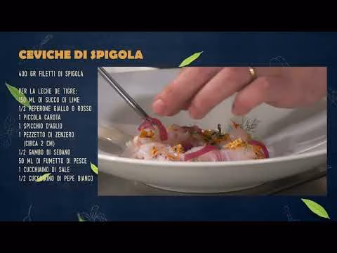 PRONTO IN TV | RICETTA 05 TORTORINI - CEVICHE DI SPIGOLA