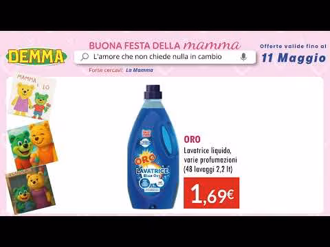 SANITARIA DEMMA SPOT 3 BUONA FESTA DELLA MAMMA OFFERTE FINO AL 11 MAGGIO
