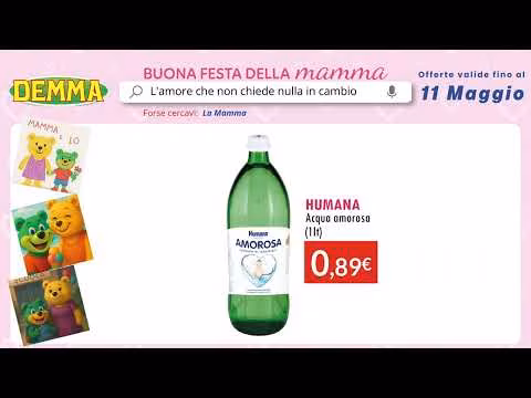 SANITARIA DEMMA SPOT 4 BUONA FESTA DELLA MAMMA OFFERTE FINO AL 11 MAGGIO
