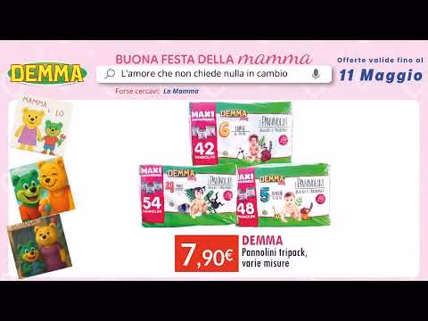 SANITARIA DEMMA SPOT 6 BUONA FESTA DELLA MAMMA OFFERTE FINO AL 11 MAGGIO