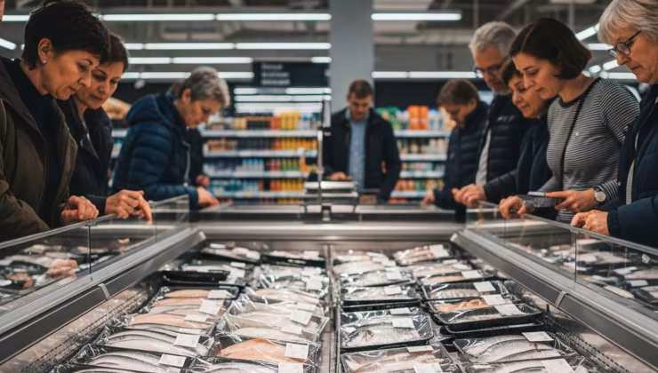 L'acquisto del pesce al supermercato - foto (C) MediaoneOnline.it
