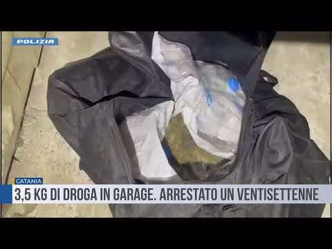 Catania. 3,5 kg di droga in garage