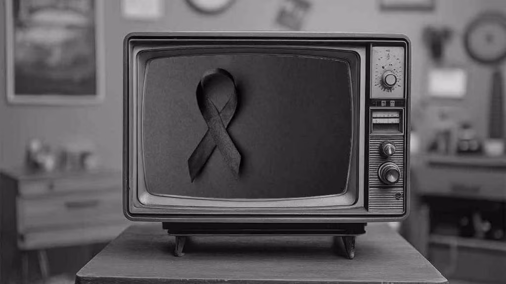 lutto tv televisione (foto temporeale) - mediaoneonline.it