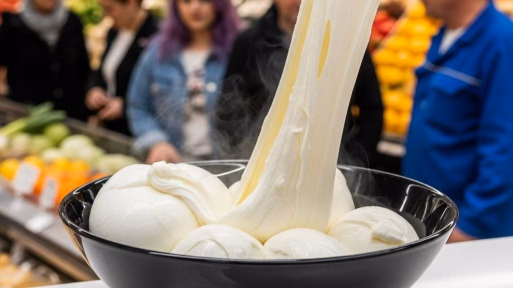 mozzarella filante - foto (C) Teleone.it