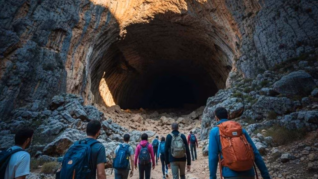 grotta turisti - foto (C) Mediaoneonline.it