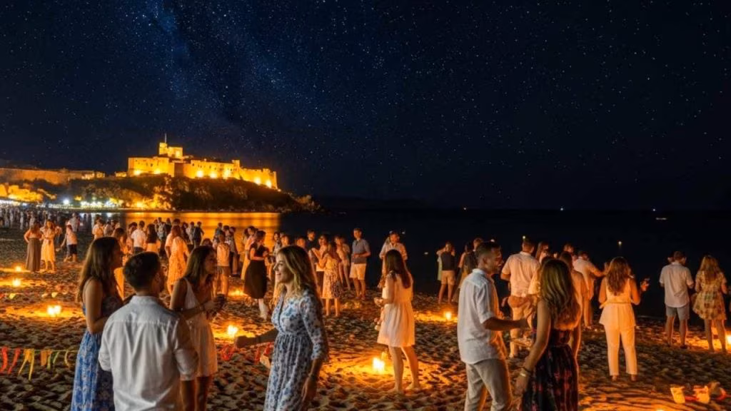 Notte di ferragosto spiaggia festa - foto (C) Mediaoneonline.it