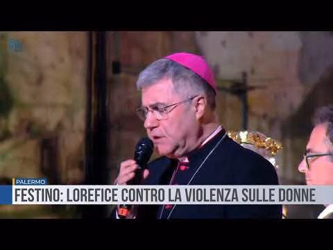 Palermo. Festino. Potente il discorso di mons