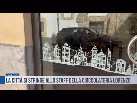 Palermo si stringe allo staff della cioccolateria Lorenzo