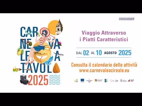 SPOT CARNEVALE A TAVOLA ACIREALE TELE ONE