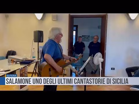 Sutera: Salamone uno degli ultimi cantastorie che parla di Sicilia