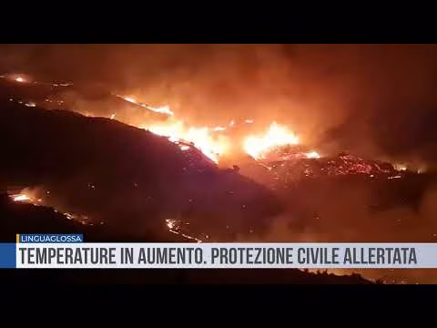 Linguaglossa. Temperature in aumento