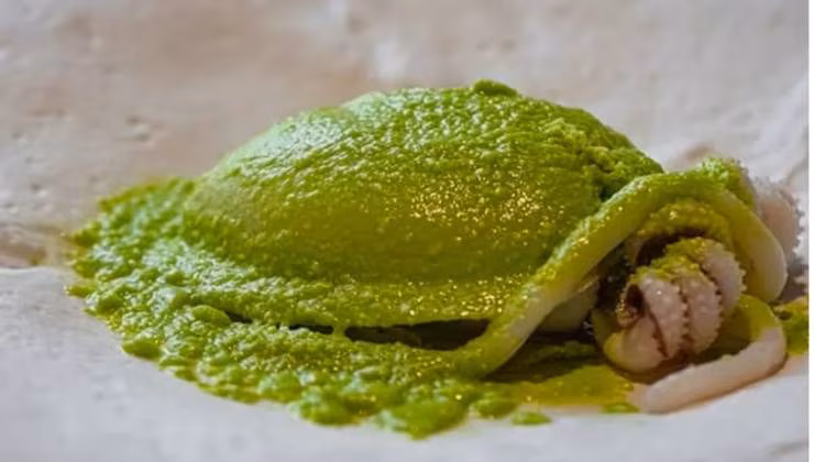 seppia piselli (foto instagram La madia) - mediaoneonline.it