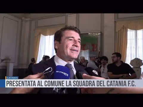 Catania. Presentata al comune la squadra del Catania F.C.