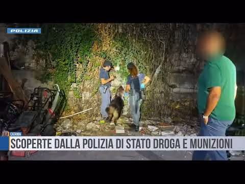 Catania: scoperte dalla polizia distato droga e munizioni