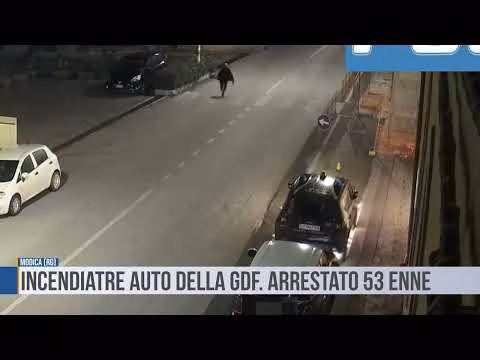 Modica: Incendiatre auto della gdf