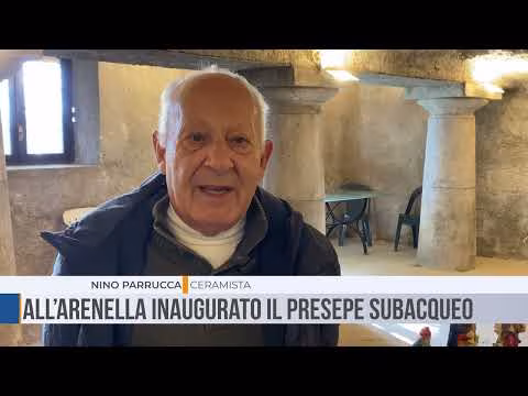 Palermo: All’Arenella il Natale va sott’acqua: inaugurato il Presepe Subacqueo