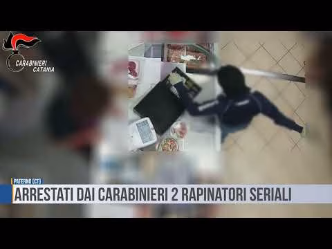 Paternò: Arrestati dai carabinieri 2 rapinatori seriali