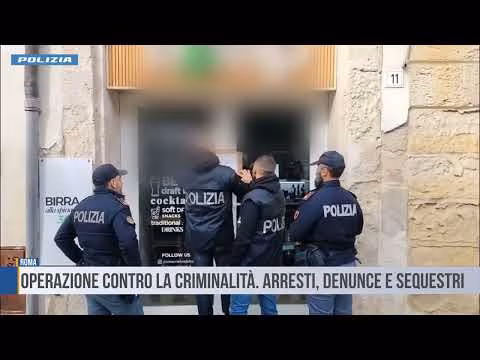 Roma: Operazione contro la criminalità