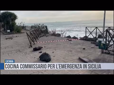 Catania: Cocina commissario per l’emergenza in Sicilia
