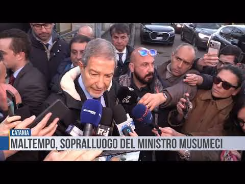 Catania: maltempo, sopralluogo del ministro Musumeci