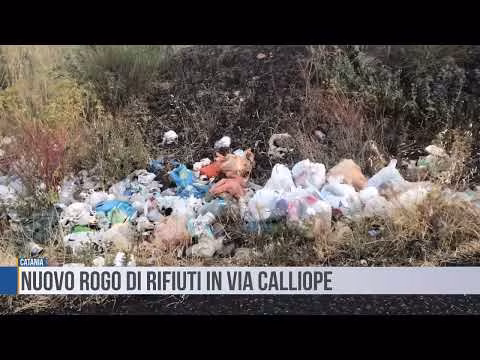 Catania: nuovo rogo di rifiuti in via Calliope