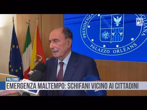 Palermo: Emergenza maltempo, Schifani vicino ai cittadini