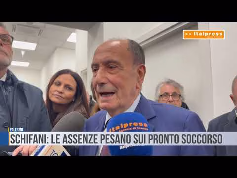 Palermo: Schifani: "le assenze pesano sui pronto soccorso"