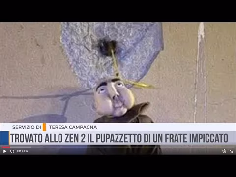 Palermo: trovato allo Zen 2 il pupazzetto di un frate impiccato