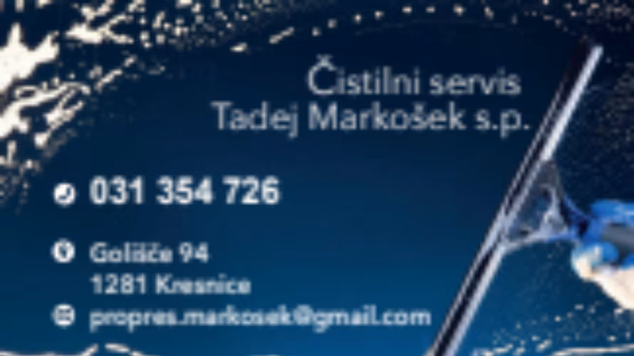 Čistilni servis Tadej Markošek